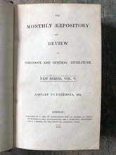 Load image into Gallery viewer, The Monthly Repository and Review of Theology and General Literature. New Series, Vol. V. January to December, 1831.
